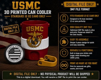 USMC Standard 12 oz cooler