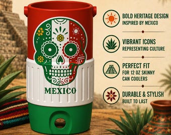 Skinny 12 oz Mexico Cooler