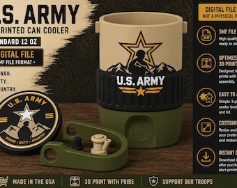 United States Army Standard 12oz Cooler