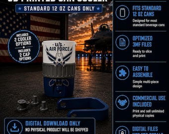 United States Air Force Standard 12 oz Cooler