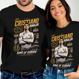 C Ronaldo Vintage Shirt, CR7 Real Madrid Soccer Halftone Design for Woman and Man, Christiano CR7 Merch Gift, Ronaldo 90s Bootleg Tshirt