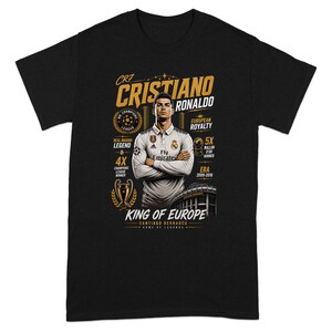 C Ronaldo Vintage Shirt, CR7 Real Madrid Soccer Halftone Design for Woman and Man, Christiano CR7 Merch Gift, Ronaldo 90s Bootleg Tshirt