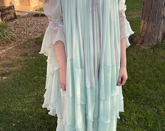 Ethereal tiered nightgown