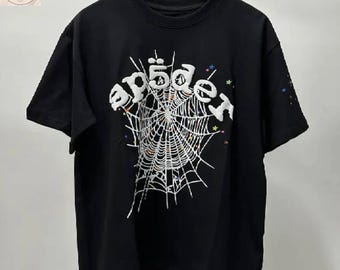 Spider Web Graphic T-Shirt, Streetwear Tee, Oversized Unisex Shirt, Casual Summer Fashion Gift