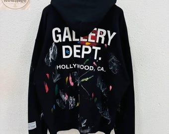 Gallery Dept Inspired Hoodie | Graphic Pullover Sweatshirt | Y2K Fashion Hoodie | Unisex Casual Wear