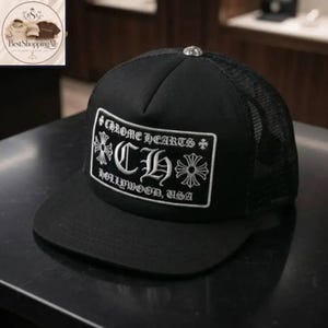 Chrome Hearts Ch Trucker Hat - Etsy