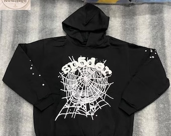 Spider Web Hoodie | Oversized Graphic Hoodie | Y2K Streetwear Sweatshirt
