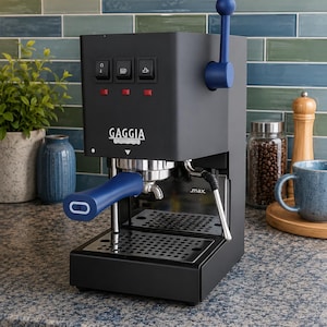 Gaggia Classic Portafilter Handle and Steam Lever Set Blue Kit