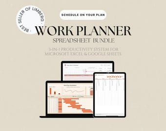 Excel-sjabloon dagelijks werkschema | Projecttaaktracker | Prioriteits- en deadlinemanager | Direct downloaden