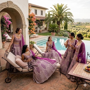 purple indian bridesmaid dresses Love LOVE lavender