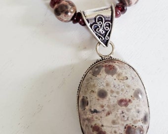 Jasper Necklace, Pendant Necklace, Statement Necklace, Stone Necklace, Best Friend Gifts, Sister Gift