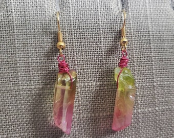 Quartz Earrings, Crystal Earrings, Dangle Earrings, Drop earrings, gifts under 20