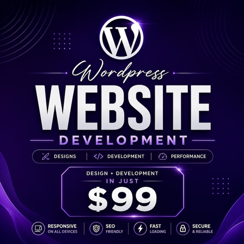 WordPress Website Standard Package - Custom Theme Design with SEO and Mobile Optimization