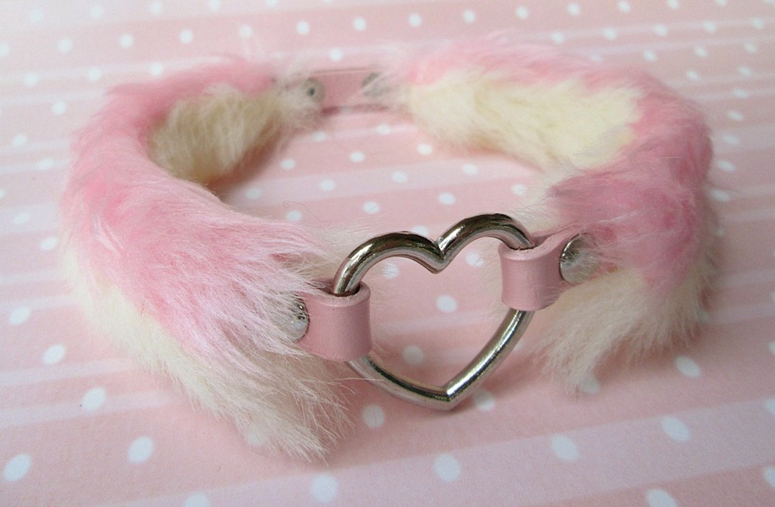 DDLG Collar Choker Choker Daddy Dom BDSM Collar Fur Choker image 0.