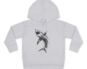 Hai Illustration Jungen Hoodie | Kinder Pullover | Hai abschlag | Hai Tshirt
