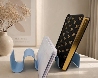 Cloud Ripple Mail Holder | Modern Wavy Organizer | Mail, Bills & Notebook Holder | Minimalist Desk Accessory