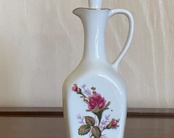 Vintage Rose Porcelain Decanter