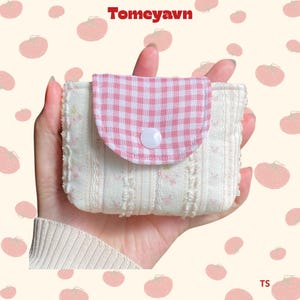 BLUSH SNAP | Handmade Digital Camera Cover | Cute Padded Camera Case | Coquette Gingham Camera Pouch | Gift for Photographer | Tomeyavn