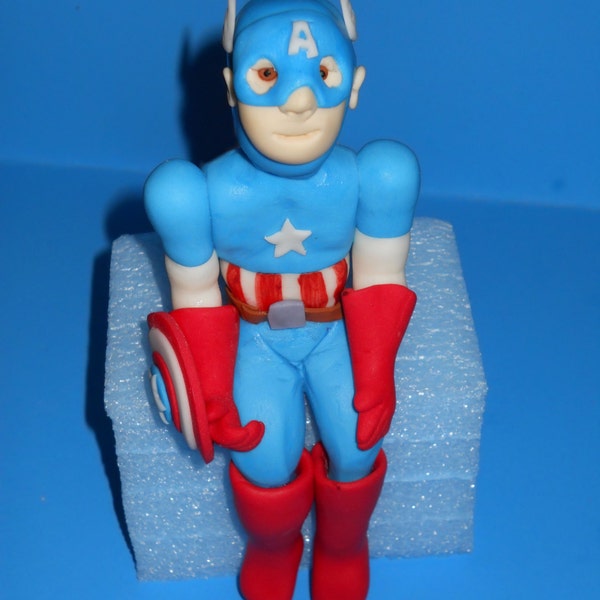 Captain America Cake Topper