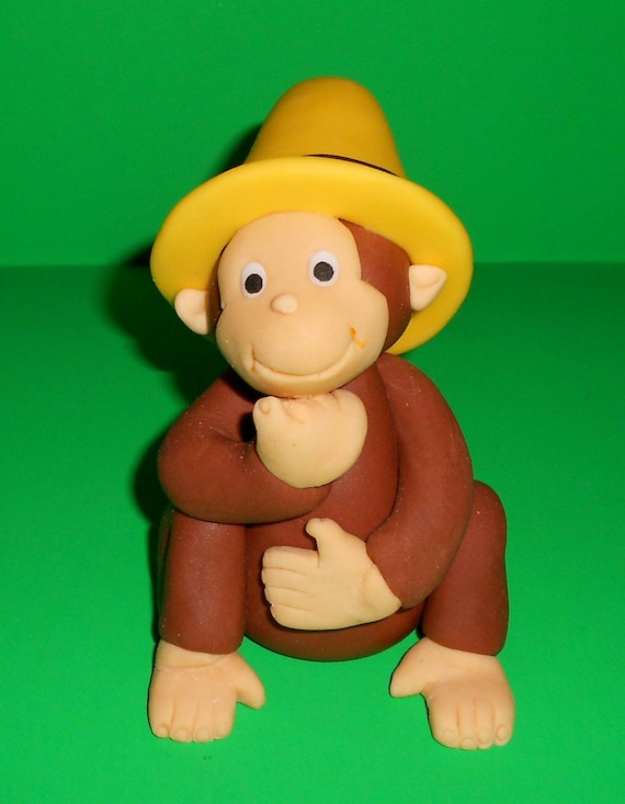 Curious George Cake Topper For First Birthday Or Any Birthday Etsy