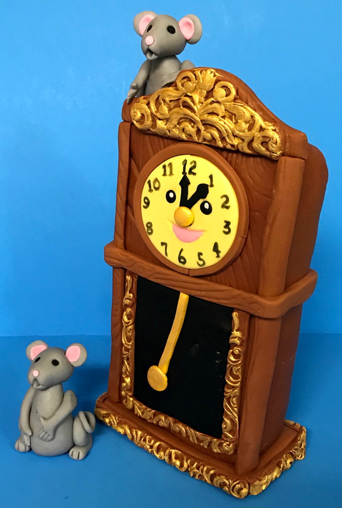 Hickory Dickory Dock Clock and Mice Etsy
