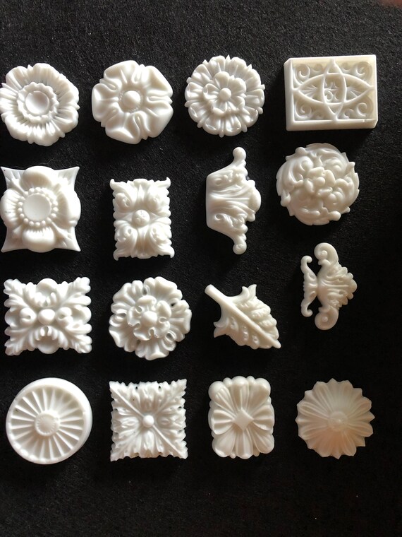 Resin Tile Appliques/furniture Embellishments Etsy