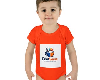 PrintVerse Logo Baby Rompertje | Kleurrijke Mok & Tekenbenodigdheden Baby Rompertje
