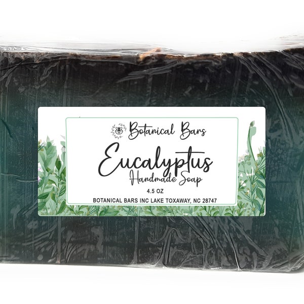 Eucalyptuszeep - Veganistische zeep - Glutenvrije zeep - Botanische repen zeep - Gemaakt met Shea Soap - Unisex zeep - Zeepcadeau - Keukenzeep