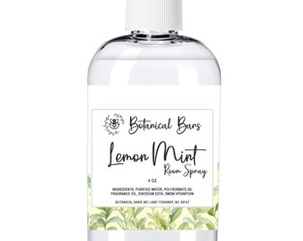 Lemon Mint Room Spray - Bathroom Spray - Toilet Spray - Stocking Stuffers - Gifts for Him - Lavender Pillow Spray