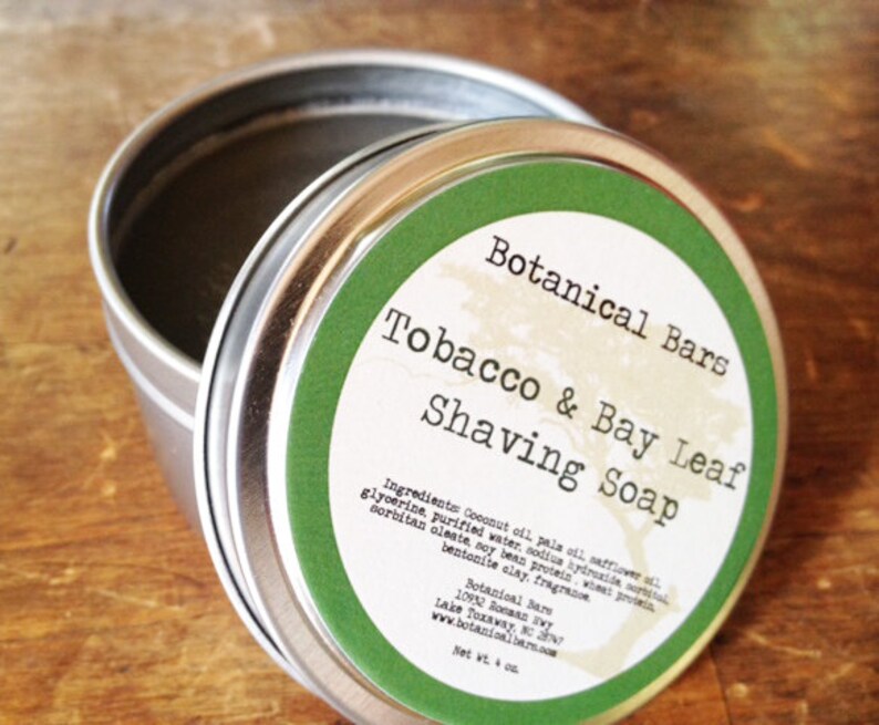 Mens Shaving Soap 4 oz Shaving Soap in Tin Gifts for Him Etsy