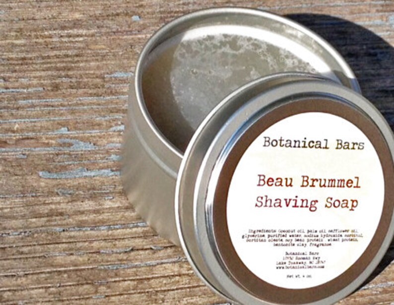 Mens Shaving Soap 4 Oz Shaving Soap in Tin Gifts for Him Etsy