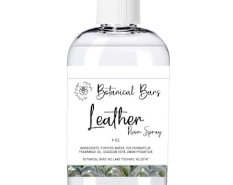 Leather Room Spray - Bathroom Spray - Toilet Spray - Stocking Stuffers - Gifts for Him - Lavender Pillow Spray