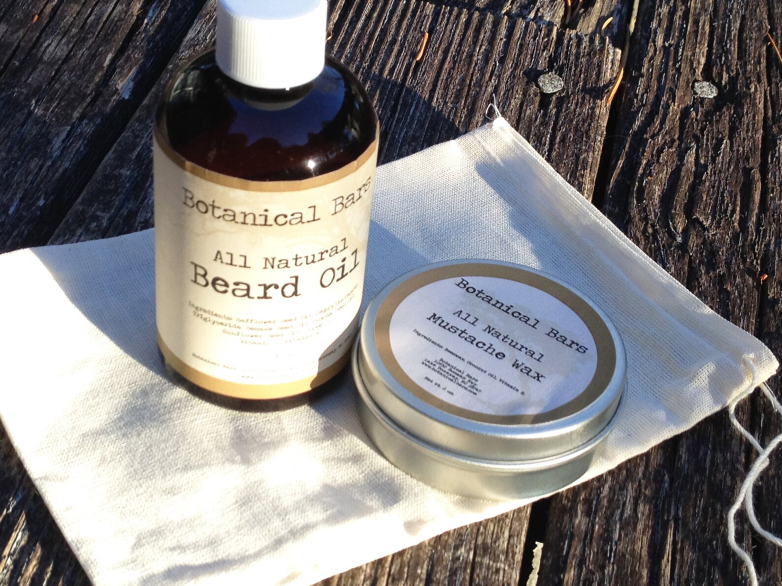 Beard Oil and Mustache Wax Set All Natural Beard Oil Etsy