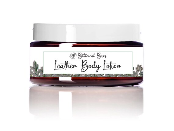 Leather 4oz Body Lotion - Paraben Free Lotion - Men's Lotion - Leather Scented Mens Care - Leather Lotion - Mens Stocking Stuffers