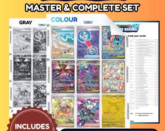 Chaos Rising Ordner Platzhalter Printable Komplette Master Set Pokemon und Checkliste (Digitaler Download)