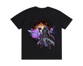 Code Conjurer Wizard T-Shirt | Fantasy Holographic Mage Art (Heroes Series)