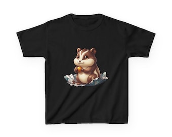 Maglietta Cocoa Pocket Hamster Chocolate / Maglietta Kawaii Food Art