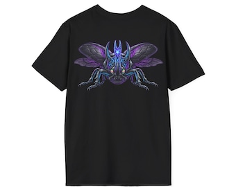 Scarabeo rinoceronte biomeccanico / Serie Creature / Arte di insetti fantascientifici premium / Insetto cyberpunk / Arte murale e abbigliamento fantasy FLUXFORM