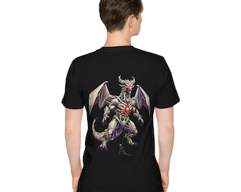 Maglietta Origami Kaiju / Mostri geometrici al neon, abbigliamento con draghi fantascientifici