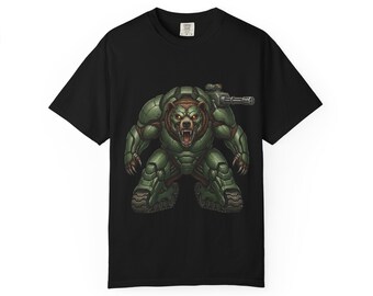 Maglietta con grafica Bear Tank / Maglietta con concept art di creatura corazzata