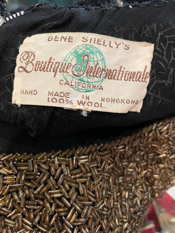 1960s Gene Shelly Hand Beaded Knit Sheath - image 8