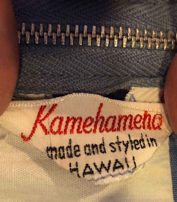 1950s Kamehameha Dress Palm Leaves Fit & Flare Ha… - image 9