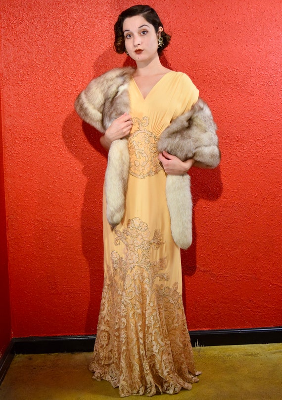 1950s Fox Fur Cape with Removable Tails - image 6