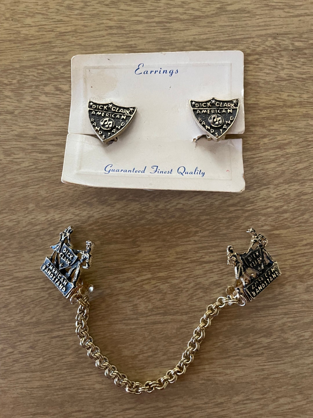 50s 60s American Bandstand Jewelry Set Rare Sweater Guard & Etsy