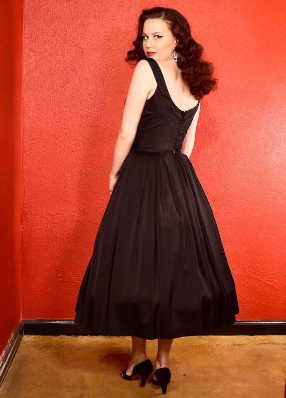 1950's black store dress