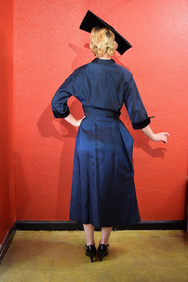 1940s New Look Taffeta Dress image 6