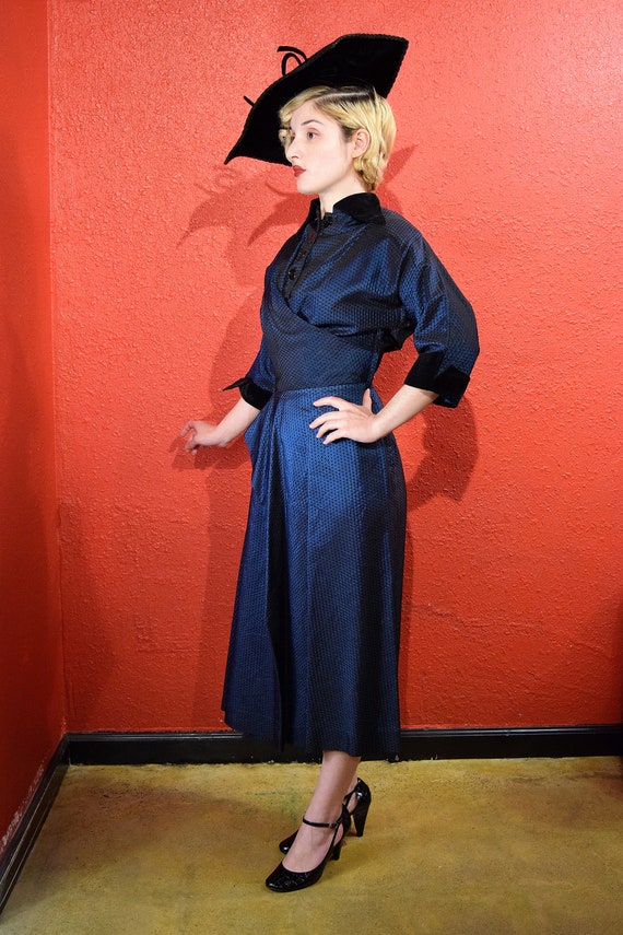 1940s New Look Taffeta Dress - image 7