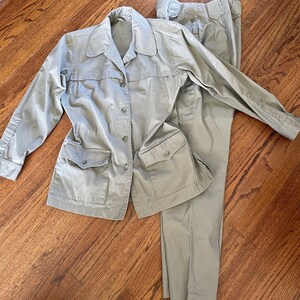 1960s LL Bean Pants Suit Safari Western image 6