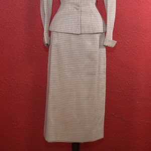 1950s Lilli Ann Suit Ivory Imported Fabric image 4