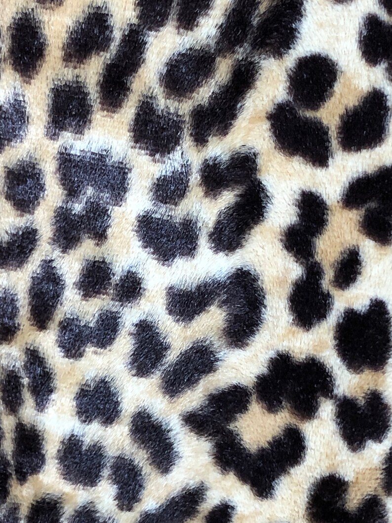 1960s Leopard Print Faux Fur Vest image 3